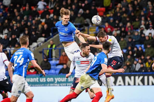 Sean Raggett is among 12 players whose Pompey contracts are scheduled to expire at the season's end. Picture: Philip Bryan/ProSportsImages