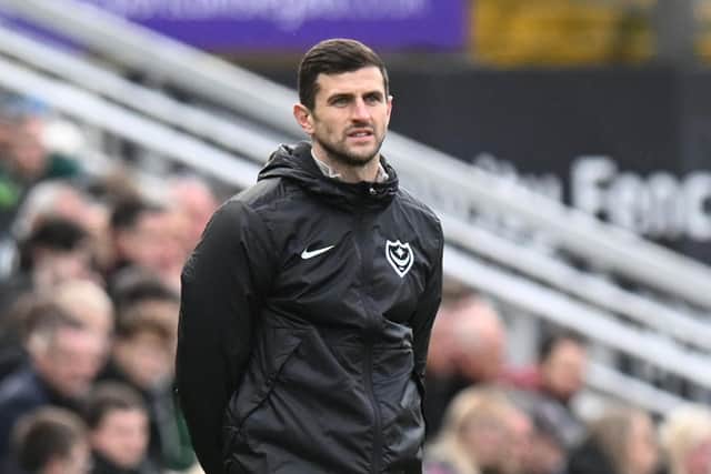 John Mousinho hasn't ruled Pompey out of the play-offs just yet.