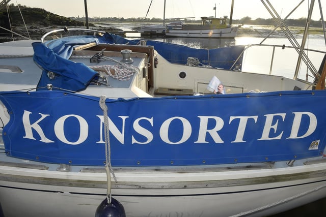 Craftsman Michael Savage, known as Mick, died on April 1 this year. His body was recovered off the coast of Dover after he set off from Southsea. On Friday, May 10, 2024 Mick's boat Konsorted was bought back to Southsea Marina.
Picture: Sarah Standing (100524-2354)