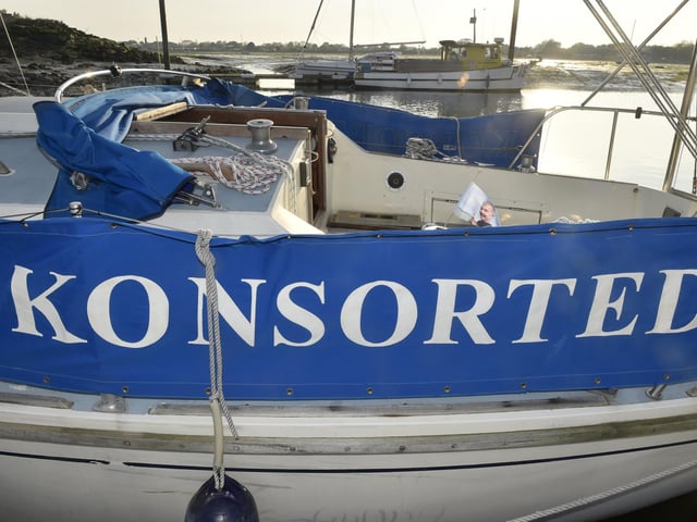 Craftsman Michael Savage, known as Mick, died on April 1 this year. His body was recovered off the coast of Dover after he set off from Southsea. On Friday, May 10, 2024 Mick's boat Konsorted was bought back to Southsea Marina.
Picture: Sarah Standing (100524-2354)