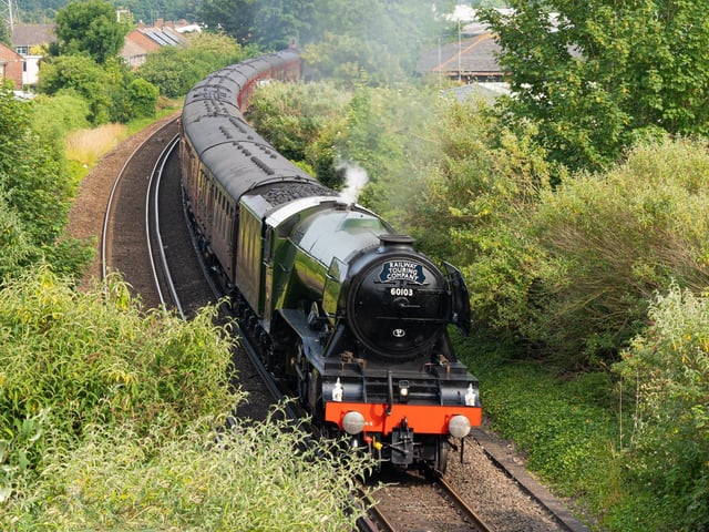 The Flying Scotsman passing through Cosham