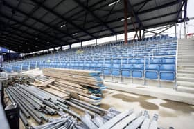 The first section of safe standing in the Milton End is scheduled to be finished in late March. Picture: Jason Brown/ProSportsImages