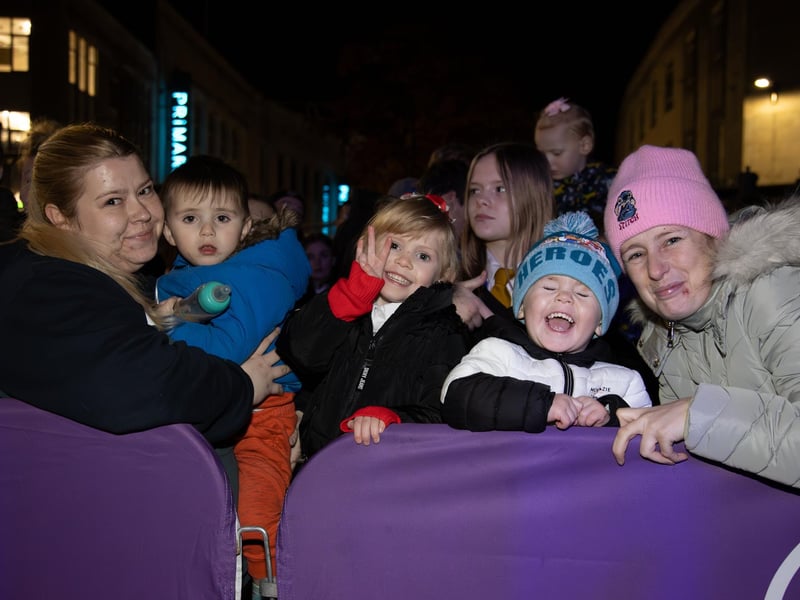 Hundreds of residents descended on Commercial Road to watch local dance troops and celebrities come together to turn on the Christmas lights.
Pictured - Walker Family, Southsea
Photos by Alex Shute