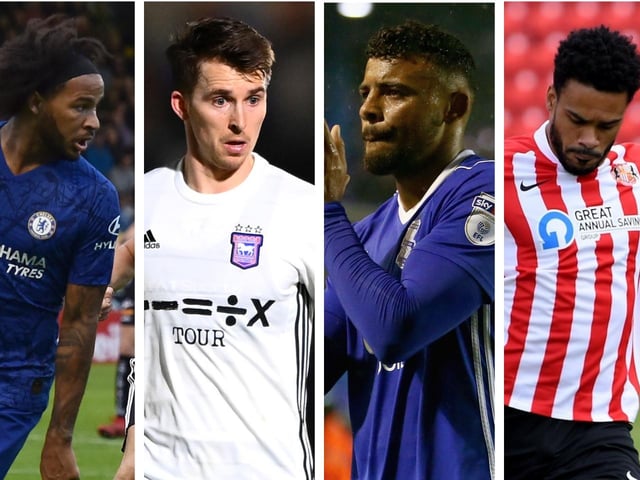 Free agents Pompey could sign (from left): Izzy Brown, Tom Carroll, Isaac Vassell and Jordan Willis.