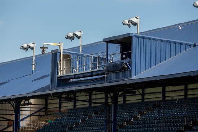 Fratton Park's existing television gantry is to be replaced in the summer of 2023. Picture: Habibur Rahman