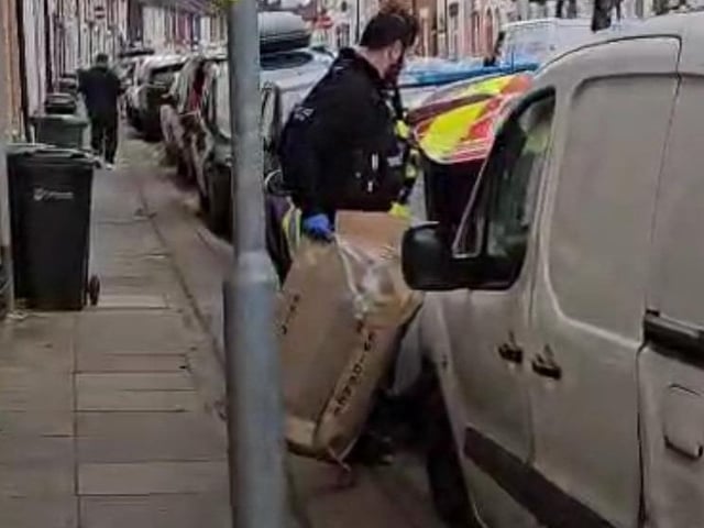 Police at scene of suspected drugs raid in Byerley Road