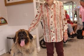 3.	Care UK Bourley Grange resident, Jean with Tedd.