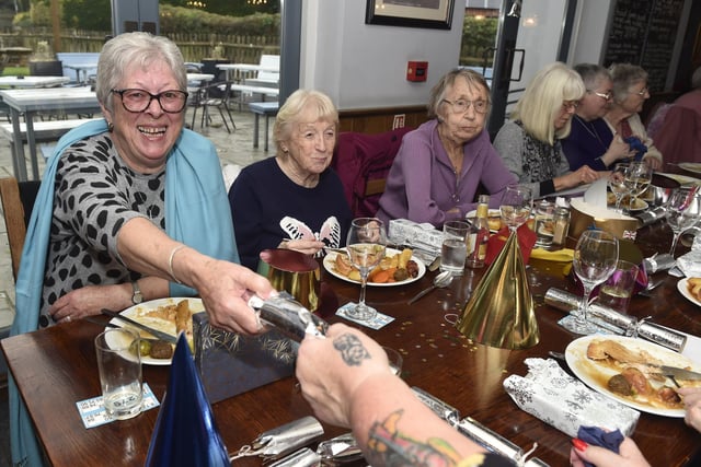The annual Christmas lunch for OAPs at the White Hart pub in Denmead on Tuesday, December 5, 2023.

Picture: Sarah Standing (051223-3128)