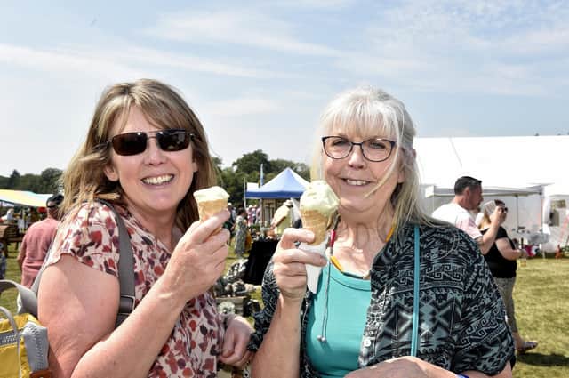 Pictured is: (l-r) Luan Moorshead from Haslemere and Joy Horner from Dorset.
Picture: Sarah Standing (090623-5161)