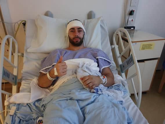 Dan Braiden, 31, of Cosham, was diagnosed with a brain tumour a year after successful treatment for testicular cancer
Picture: Brain Tumour Research