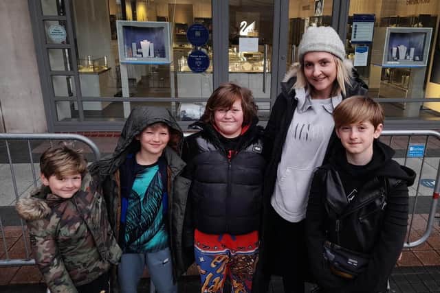 Sophie Baker from Port Solent, with children Joseph, Rory, Darcy and Romeo.

Picture: David George