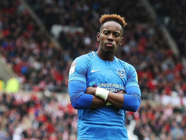 Jamal Lowe in Pompey colours