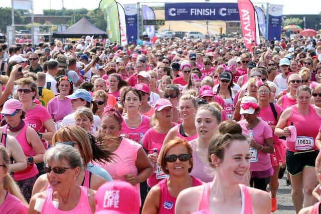 The start of the Race for Life on Southsea Common Picture:Chris Moorhouse 