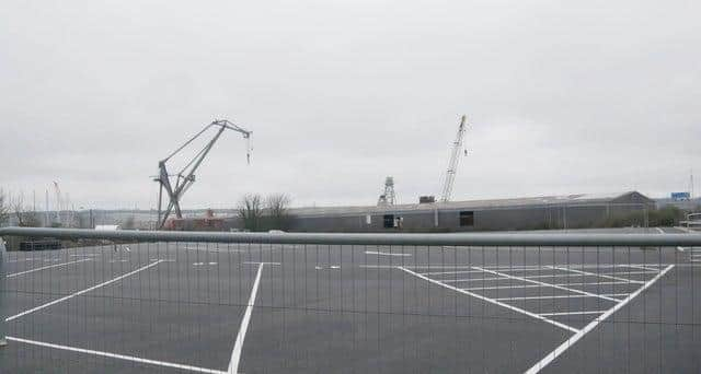 The Brexit lorry park in Tipner Lane, Portsmouth. Picture: Habibur Rahman