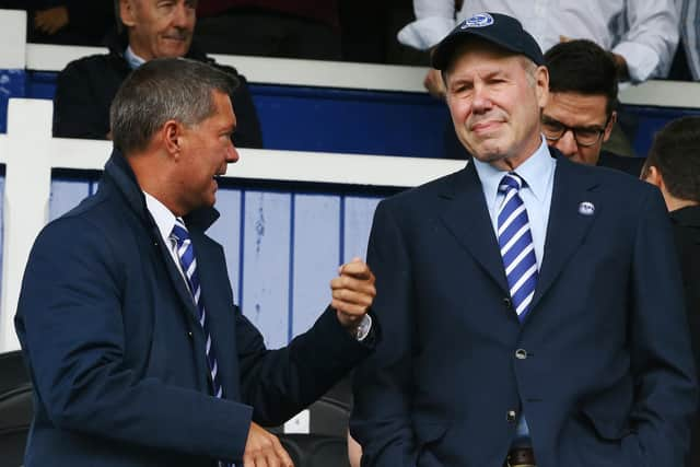 Mark Catlin, left, and Michael Eisner. Picture: Joe Pepler