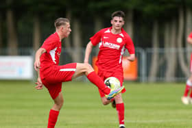 Zak Willett netted for Horndean at Christchurch. Picture: Chris Moorhouse (jpns 100721-24)