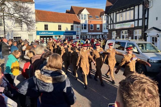 Remembrance Parade in Emsworth.