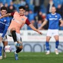 Alex Robertson battles for possession in Pompey's FA Cup humiliation at Chesterfield. Picture: Jan Kruger/Getty Images