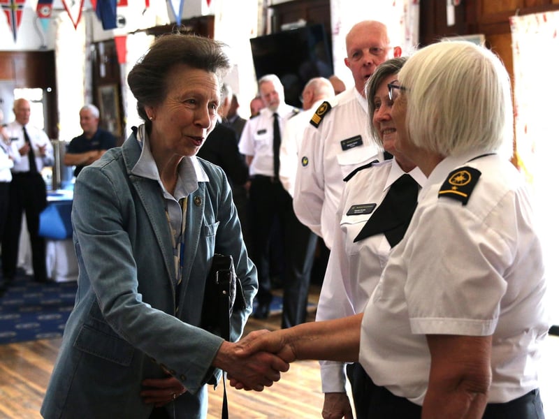 Lesley Daikin, right, and Nicola Smith meet the princess