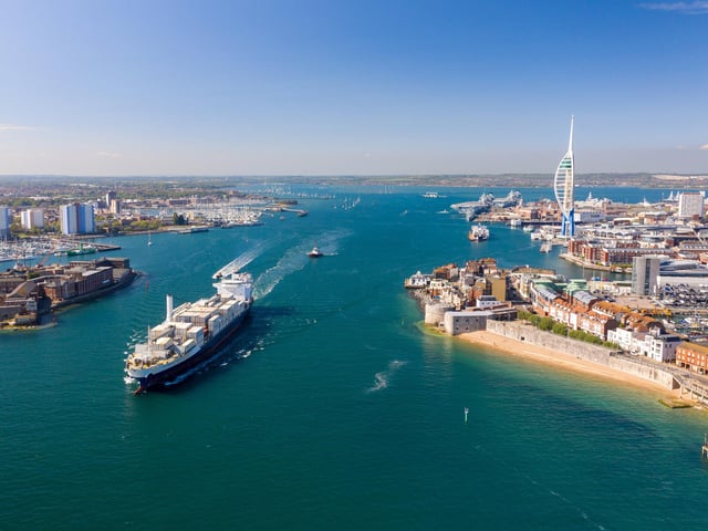 Portsmouth Harbour is looking lovely and blue in this shot taken by Michael Woods of local family-run business Solent Sky Services. They're PFCO and fully insured commercial drone pilots.