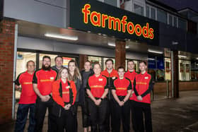 Pictured - Store Manager Clare Membry with her team