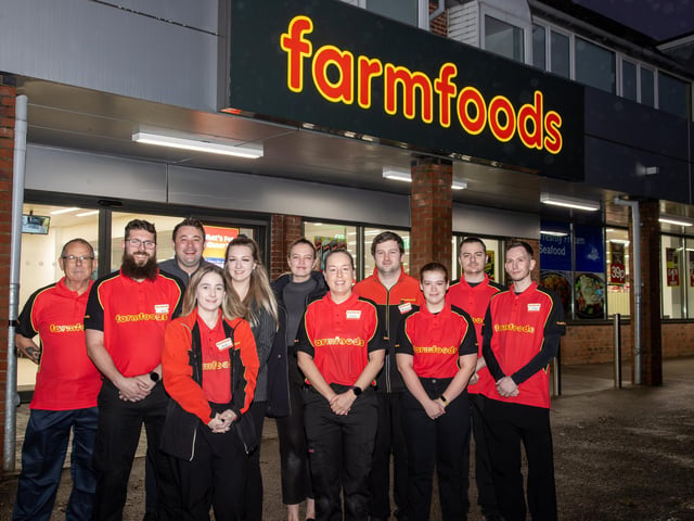 Pictured - Store Manager Clare Membry with her team
