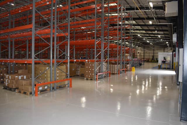 Inside the new facility, which formerly housed an Amazon depot.