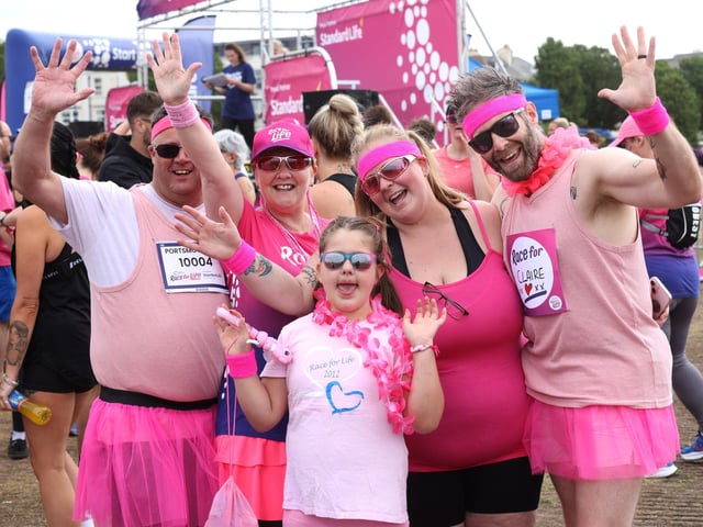 Race For Life event in Southsea, Hampshire. Pictured are the Dawson Family.Sunday 30th June 2024.Picture: Sam Stephenson.