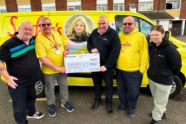 Sophie's Legacy collects donations from Stagecoach South