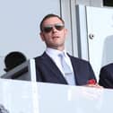 Peterborough owner Darragh MacAnthony, left, with Barry Fry