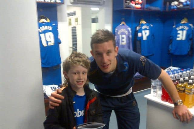 Harry Jewitt-White with Jason Pearce