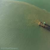 Southern Water's Budds Farm outfall pouring out untreated sewage on October 21. Picture: Chris Pearsall Commercial Photography