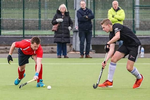 Sam Ratcliffe, right, scored twice for Fareham 2nds against Basingstoke. Picture by Duncan Rounding