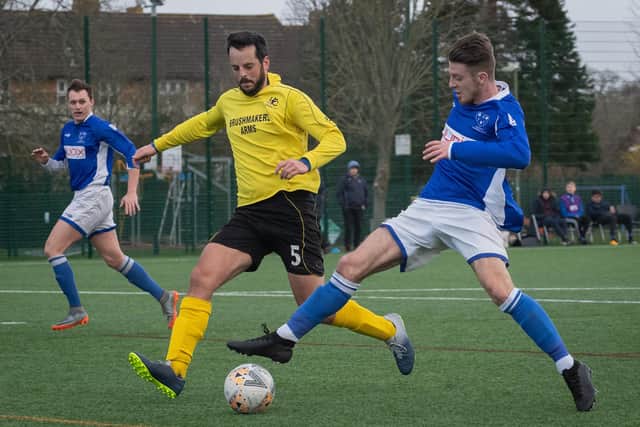 Denmead are bidding to pull off another Portsmouth Senior Cup shock. Picture: Keith Woodland (29022020-661)