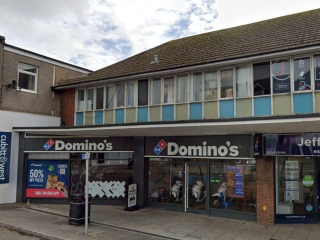 Rated 5: Domino's Pizza at 226-228 London Road, Waterlooville; rated on February 5