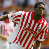 Gifton Noel-Williams in Stoke colours (Photo by David Rogers/Getty Images)