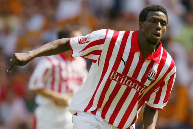 Gifton Noel-Williams in Stoke colours (Photo by David Rogers/Getty Images)