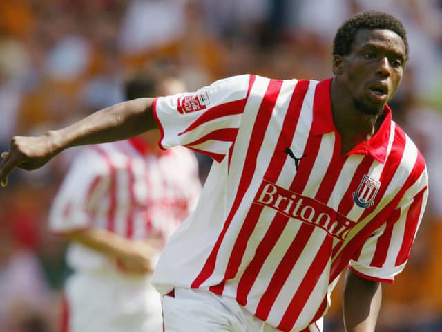 Gifton Noel-Williams in Stoke colours (Photo by David Rogers/Getty Images)
