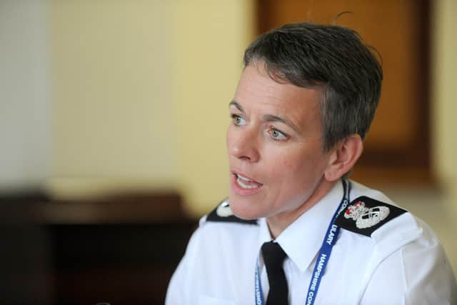Hampshire chief constable Olivia Pinkney. Picture: Sarah Standing (160563-495)