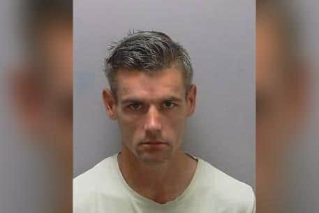 Andrew Smith, 34, from Portsmouth, was jailed for 56 months at Portsmouth Crown Court for seven burglaries during lockdown. Picture: Hampshire police