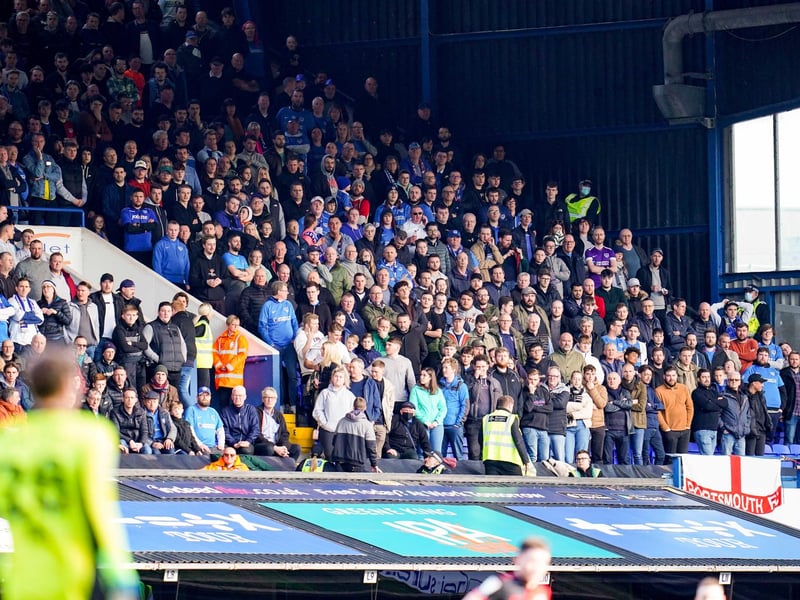 1,986 travelling Pompey fans took in the Blues' goalless draw against Ipswich on March 12.