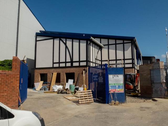 Work continues to progress in the Milton End, which will house up to 3,200 supporters when complete.