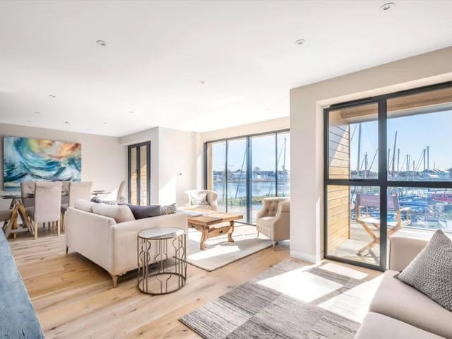 The three bedroom Dolphin Quay home is on the market for £2,250,000. Picture: Jackson-Stops, Chichester