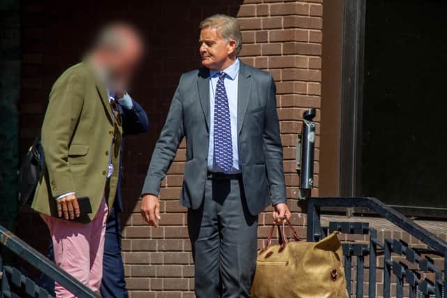 Lt Mark Vickers outside Portsmouth Crown Court