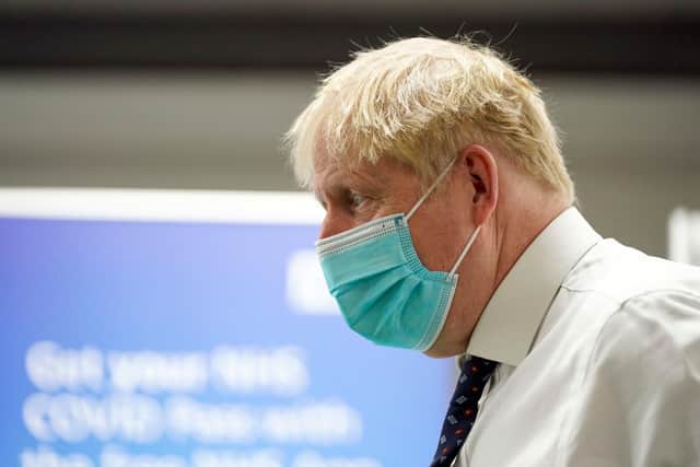 Boris Johnson to hold a Covid press conference today.  (Photo by Steve Parsons - WPA Pool/Getty Images)