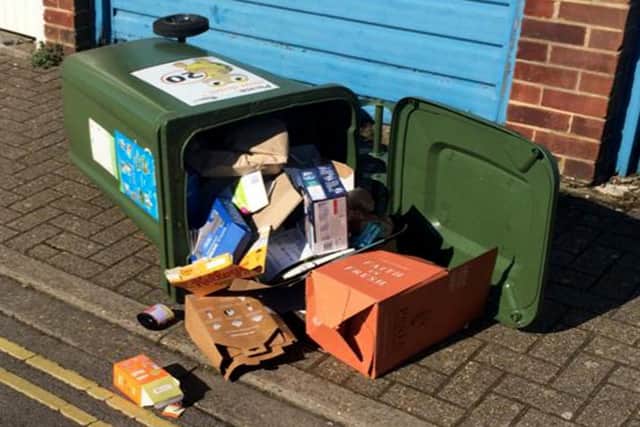 Waste left in the road in Flint Street in Southsea. Picture: Les Stevens