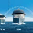 Illustration of the potential scale of futures ships