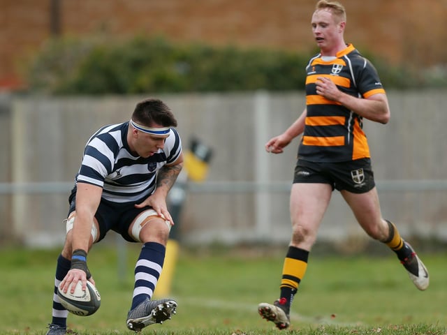 Havant's Franco Tomic touches down for a try. Picture by Chris Moorhouse