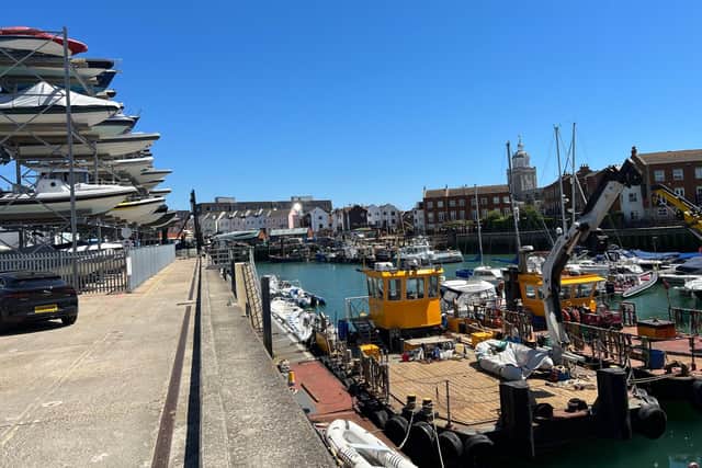 The Camber Docks, in Old Portmouth.