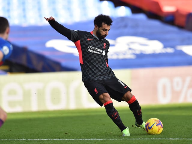 Palace's shots: 5. Palace's xG: 0.46. Liverpool's shots: 14. Liverpool's xG: 2.77.
